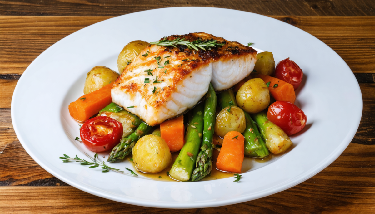 découvrez notre recette simple et rapide de cabillaud rôti au four avec ses légumes, un plat savoureux et inratable pour toutes vos occasions.