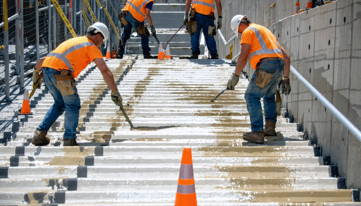 protégez vos chantiers en installant notre ruban antidérapant efficace, conçu pour réduire les risques de chute et garantir la sécurité des travailleurs.