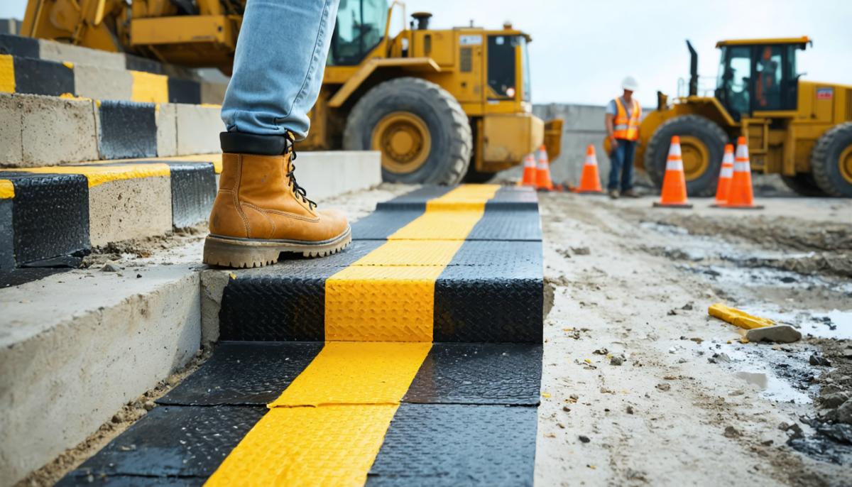 assurez la sécurité de vos chantiers en utilisant notre ruban antidérapant efficace, conçu pour prévenir les chutes et réduire les risques d'accidents sur site.