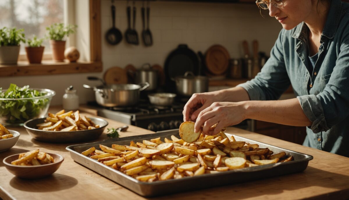 La Recette Simple pour des Frites Maison Dorées et Croustillantes au Four
