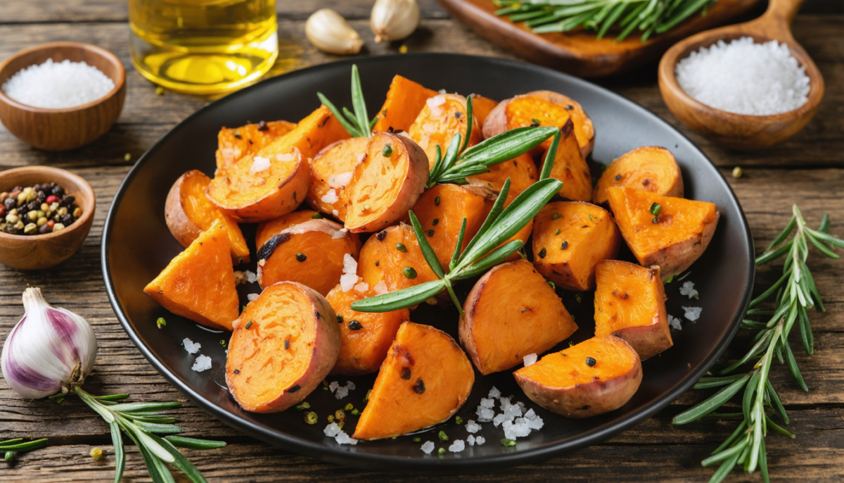 découvrez notre recette facile et gourmande de patates douces rôties au four, parfaite pour un accompagnement savoureux et rapide à préparer. à tester absolument !