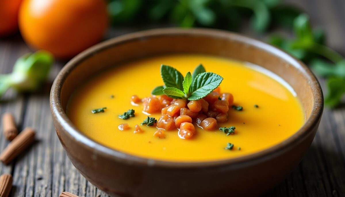 Velouté de Citrouille au Lait de Soja et Effluves de Romarin : La Recette Facile et Gourmande