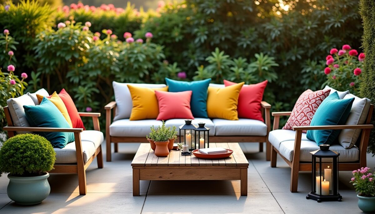 Comment choisir les coussins parfaits pour sublimer votre salon de jardin ?