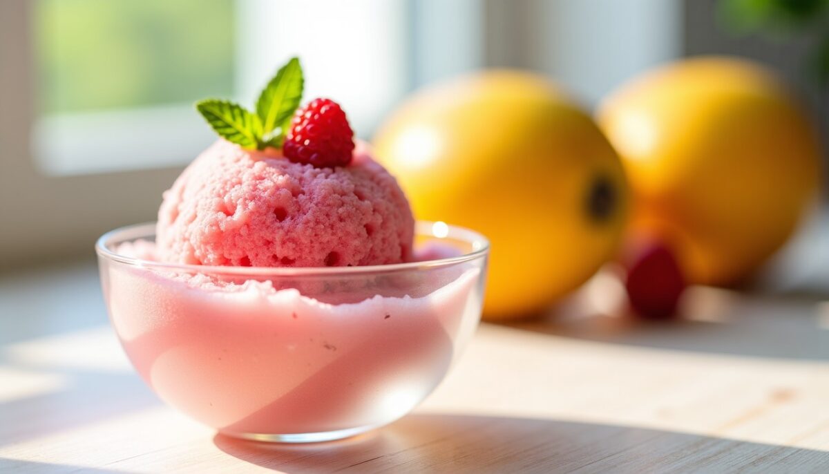 Découvrez comment réaliser un sorbet maison léger et ultra rafraîchissant, sans aucune trace de sucre ajouté